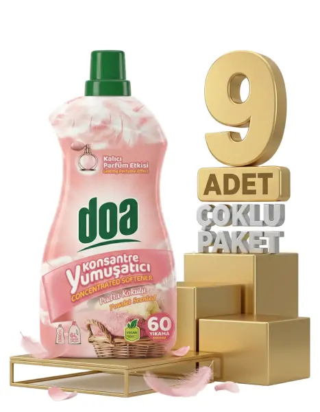 Doa Konsatre Yumuşatıcı Pudra Kokulu 9x1500 Ml - 1