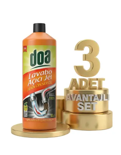 Doa Lavabo Açıcı Jel 3x1000 Ml - DOA