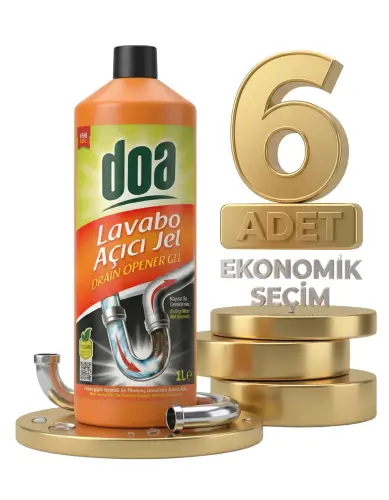 Doa Lavabo Açıcı Jel 6x1000 Ml - DOA