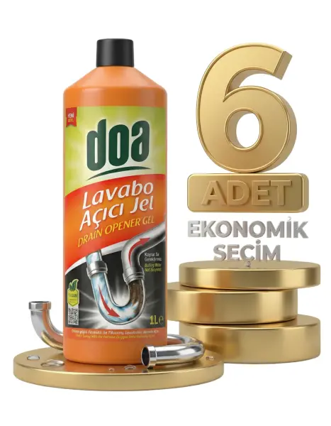 Doa Lavabo Açıcı Jel 6x1000 Ml - 1