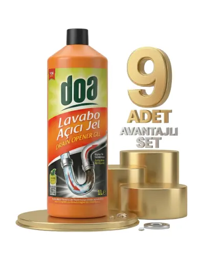Doa Lavabo Açıcı Jel 9x1000 Ml - DOA