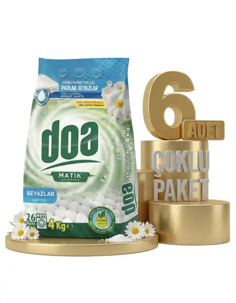 Doa Matik Deterjan Beyazlar 6x4 Kg - 1