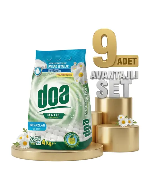 Doa Matik Deterjan Beyazlar 9x4 Kg - 1