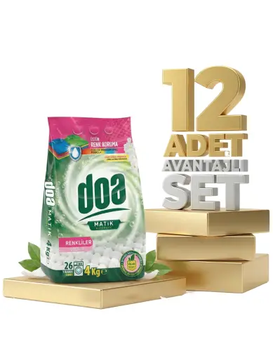 Doa Matik Deterjan Renkliler 12x4 Kg - DOA