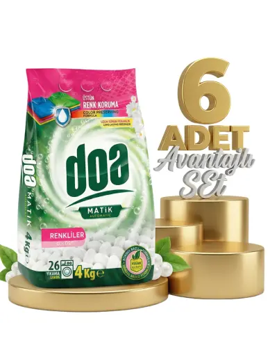 Doa Matik Deterjan Renkliler 6x4 Kg - DOA
