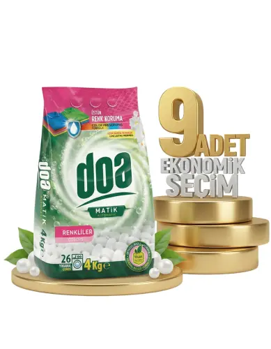 Doa Matik Deterjan Renkliler 9x4 Kg - DOA