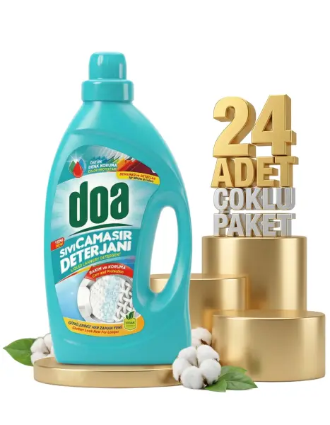Doa Sıvı Çamaşır Detarjanı Renkli Beyaz 24x2700 Ml - 1