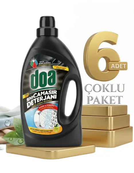 Doa Sıvı Çamaşır Detarjanı Siyah Ve Koyular 6x2700 Ml - 1