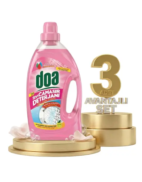 Doa Sıvı Çamaşır Detarjanı Yünlü Ve Narinler 3x2700 Ml - 1