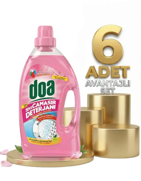 Doa Sıvı Çamaşır Detarjanı Yünlü Ve Narinler 6x2700 Ml - 1