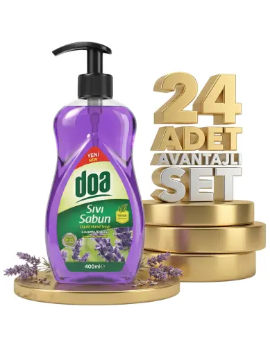 Doa Sıvı El Sabunu Lavanta Kokulu 24x400 Ml - Doa