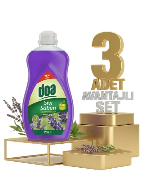 Doa Sıvı El Sabunu Lavanta Kokulu 3x2500 Ml - 1