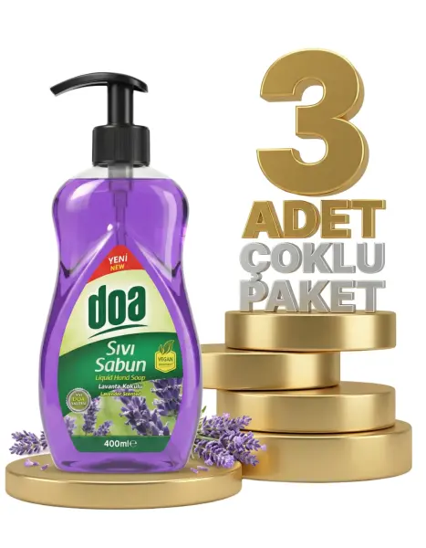 Doa Sıvı El Sabunu Lavanta Kokulu 3x400 Ml - 1