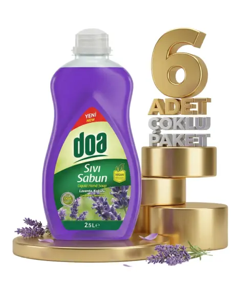 Doa Sıvı El Sabunu Lavanta Kokulu 6x2500 Ml - 1