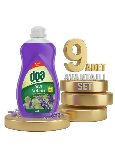 Doa Sıvı El Sabunu Lavanta Kokulu 9x2500 Ml - 1