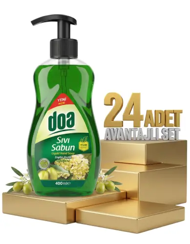 Doa Sıvı El Sabunu Zeytin Çiçeği 24x400 Ml - Doa