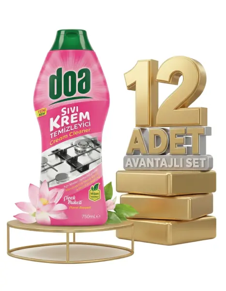 Doa Sıvı Krem Temizleyici Çiçek Buketi 12x750 Ml - 1