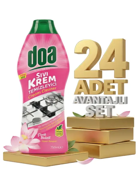Doa Sıvı Krem Temizleyici Çiçek Buketi 24x750 Ml - 1