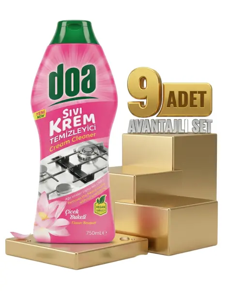 Doa Sıvı Krem Temizleyici Çiçek Buketi 9x750 Ml - 1