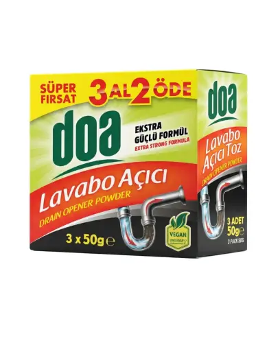 Doa Toz Lavabo Açıcı 3X50 Gr - DOA