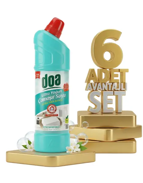 Doa Yoğun Çamaşır Suyu Beyaz Sabun 6x750 Ml - 1