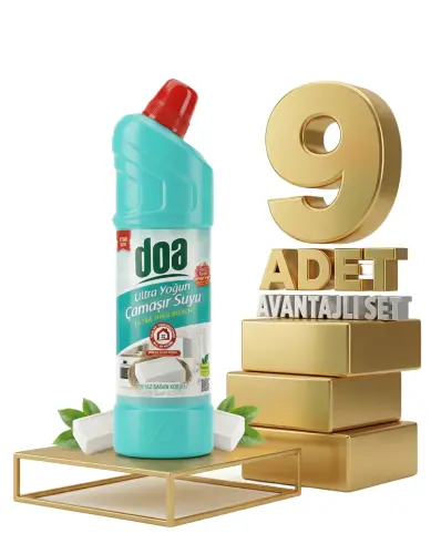 Doa Yoğun Çamaşır Suyu Beyaz Sabun 9x750 Ml - Doa