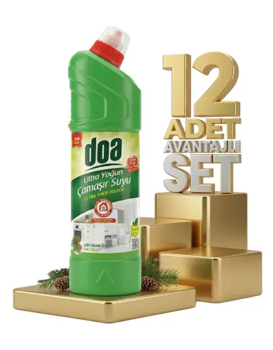 Doa Yoğun Çamaşır Suyu Çam Ferahlığı 12x750 Ml - Doa