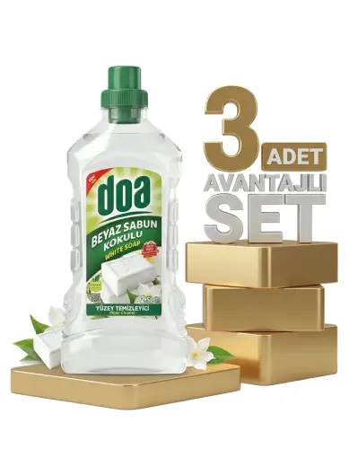 Doa Yüzey Temizleyici Beyaz Sabun 3x2,5 Lt - Doa