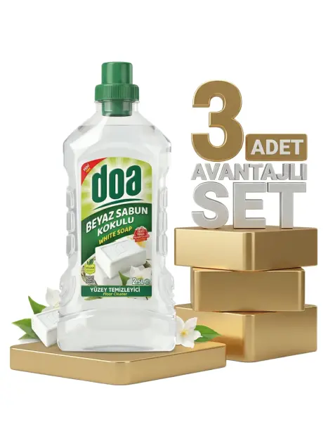 Doa Yüzey Temizleyici Beyaz Sabun 3x2,5 Lt - 1