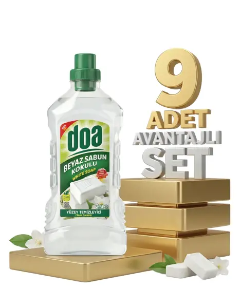 Doa Yüzey Temizleyici Beyaz Sabun 9x2,5 Lt - 1