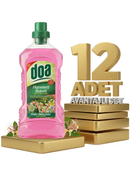 Doa Yüzey Temizleyici Hanımeli 12x2,5 Lt - 1