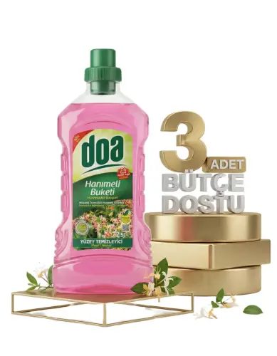 Doa Yüzey Temizleyici Hanımeli 3x2,5 Lt - DOA