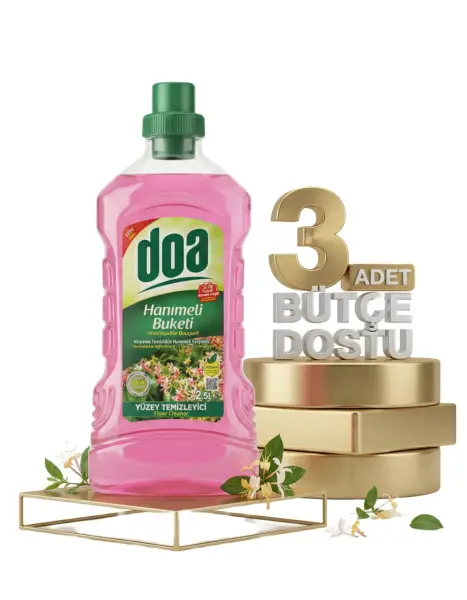 Doa Yüzey Temizleyici Hanımeli 3x2,5 Lt - 1
