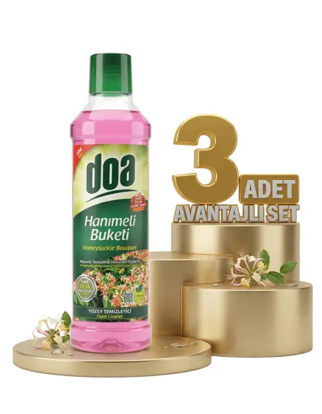 Doa Yüzey Temizleyici Hanımeli Büketi 3x1 Lt - 1