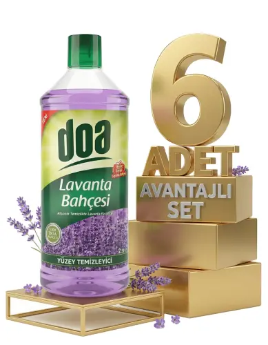 Doa Yüzey Temizleyici Lavanta Bahçesi 6x2,5 Lt - Doa
