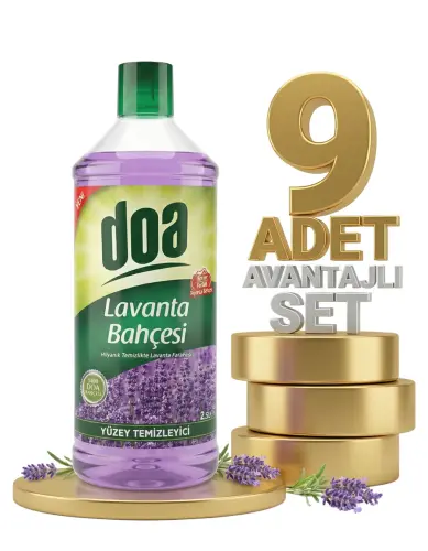 Doa Yüzey Temizleyici Lavanta Bahçesi 9x2,5 Lt - Doa