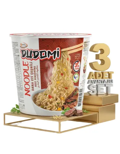 Dudomi Bardak Dana Eti Çeşnili 3x60 Gr - Dudomi