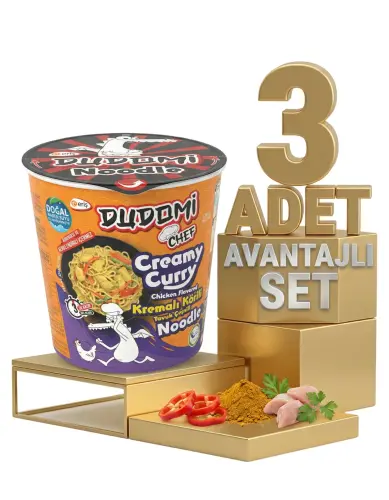 Dudomi Bardak Kremalı Körili Tavuk 3x80 Gr - DUDOMİ