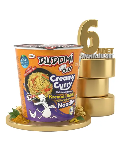 Dudomi Bardak Kremalı Körili Tavuk 6x80 Gr - 1