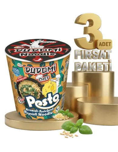 Dudomi Bardak Kremalı Pesto Soslu 3x80 Gr - DUDOMİ