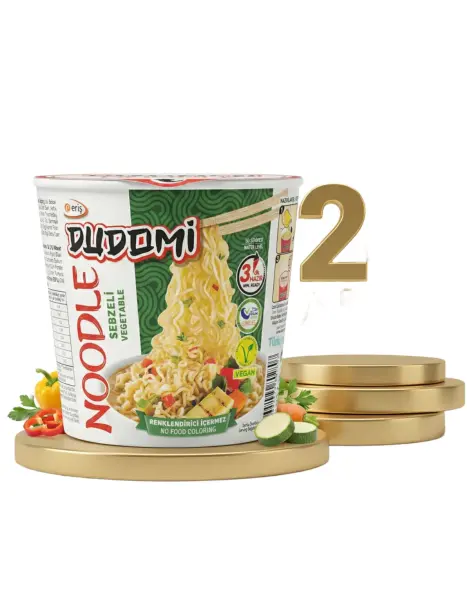 Dudomi Bardak Sebze Çeşnili Noodle 24x60 Gr - 1