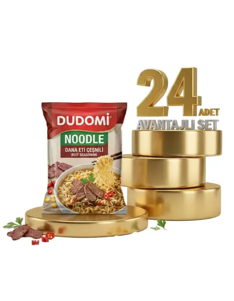 Dudomi Dana Eti Çeşnili Noodle 24x70 Gr - 1