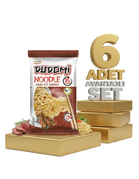 Dudomi Dana Eti Çeşnili Noodle 6x70 Gr - 1