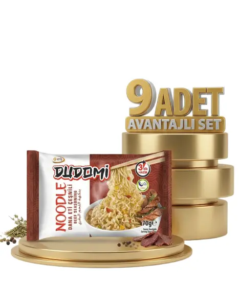 Dudomi Dana Eti Çeşnili Noodle 9x70 Gr - 1