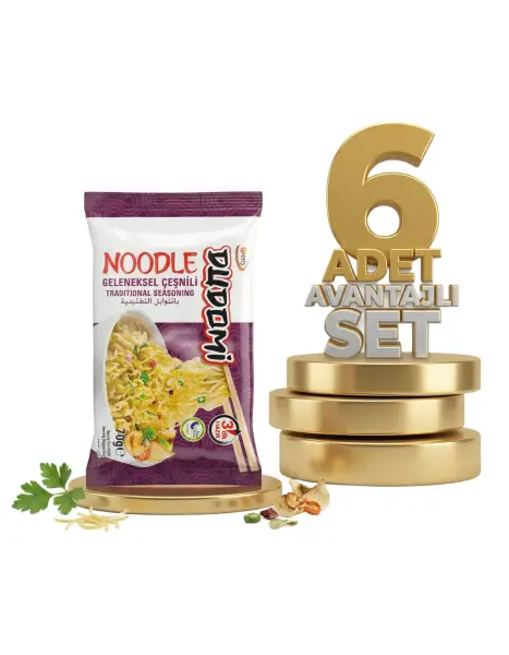 Dudomi Geneksel Çeşnili Noodle 6x70 Gr - 1