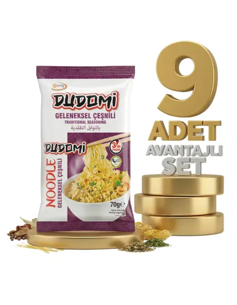 Dudomi Geneksel Çeşnili Noodle 9x70 Gr - 1