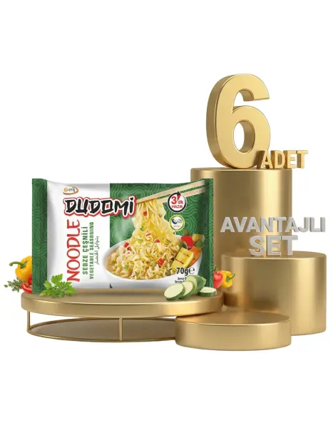 Dudomi Sebze Çeşnili Noodle 6x70 Gr - 1