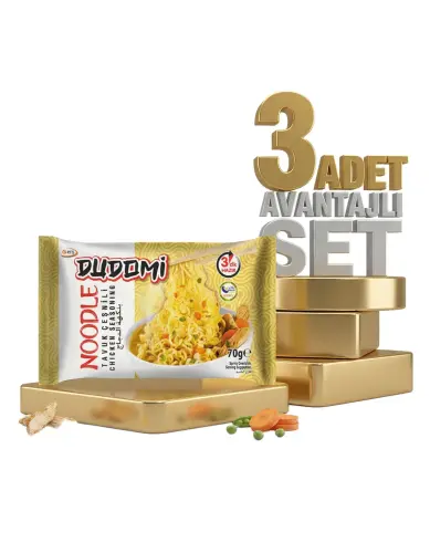 Dudomi Tavuk Çeşnili Noodle 3x70 Gr - Dudomi
