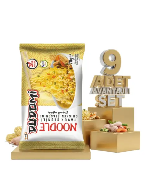 Dudomi Tavuk Çeşnili Noodle 9x70 Gr - 1