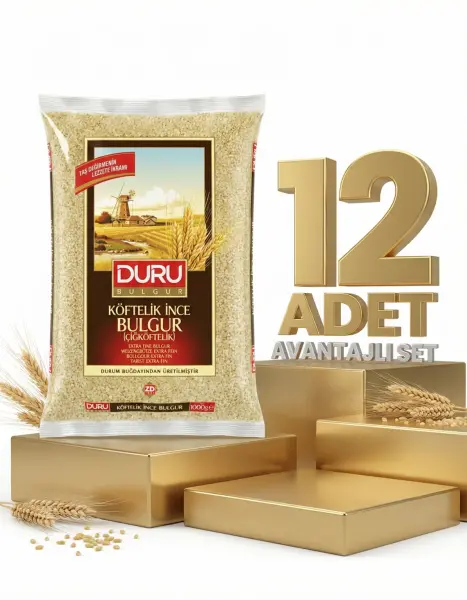 Duru Çiğ Köftelik Bulgur 12x1 Kg - 1